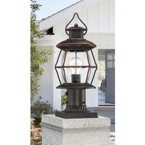 Dusk to Dawn Outdoor Post Lights with Pier Mount Base,16.8 Waterproof Lamp Post Light Fixture Hardwired 120V,Oil Rubbed Bronze Post Lighting for Driveway, Yard, Pathway, Garden, Patio