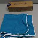 Phantoscope Pack of 2 Outdoor Waterproof Solid Throw Decorative Pillow Cover Decorative Square Outdoor Pillows Cushion Case Patio Pillows for Couch Tent Sunbrella, Teal Blue 18x18 inches 45x45 cm