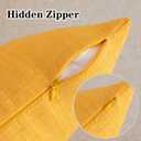 Kevin Textile Pack of 2 Outdoor Waterproof Pillow Covers - Decorative Farmhouse Throw Pillow Covers for Couch, Patio, Tent, Bed, Sofa, Living Room - 24x24 Inch Sunflower Yellow