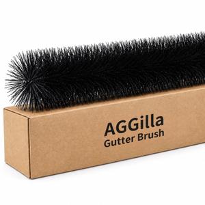 AGGilla 5" Gutter Leaf Guard Brushes, 5 Pack for 5 inch Gutters