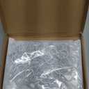 ADIIL 50 PCS Q Hanger Hooks with Safety Buckle, Windproof Screw Hooks for Hanging Outdoor String Lights, Plants, Christmas Patio Lights, 2.2 Inches, White