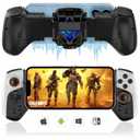 Wireless Gamepad Controller for iPhone iOS Android Switch PC with Cool Conduction Plate RGB Cooling Fan, Phone Controller Joystick for iPhone 16/15/14/13, Samsung, LG, Google, Turbo/Macro Function, COD