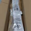 No Drill Blackout Cellular Shades for French Doors, 1 Pack, 26"x70", White