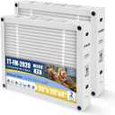 20X20X4 Air Filter MERV 11 Compatible with TopTech TT-FM-2020 Carrier TT-MAC-2122 TT-MAC-2020 Furnace filter Foldable(2-PACK)