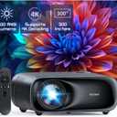 NexiGo PJ40 (Gen 3) Projector with WiFi and Bluetooth, D65 Calibrated, Native 1080P, 4K Supported, Projector for Outdoor Movies, 20W Speakers, Home Theater, Compatible w/TV Stick,iOS,Android 