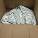Laura Ashley - Queen Quilt Set, Reversible Cotton Bedding with Matching Shams, Lightweight Home Decor for All Seasons (Bedford Green/Off-White, Queen)
