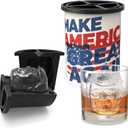 Clear Ice Ball Maker, Stainless Steel Clear Ice Cube Mold for Whiskey | Creates Crystal-Clear Round Ice Balls with Easy Release Silicone Mold, for Whiskey, Bourbon, Cocktails and Home Bar Drinks