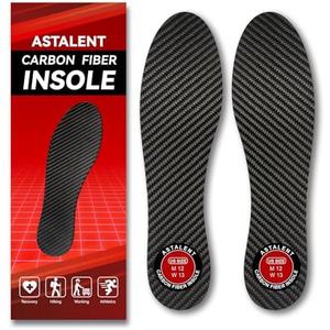 Carbon Fiber Insole 1 Pair, Rigid Thin Foot Plate Shoe Insert for Men Women, Support Turf Toe, Foot Fractures, Morton's Toe, Morton Extension, Hallux Rigidus and Limitus - Alternative to Post Op Shoe