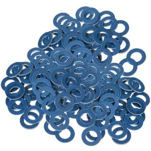 Mudder 100 Pieces Aluminum Engine Transmission Fluid Oil Crush Washers Drain Plug Gaskets, Compatible with Toyota, Scion Part 90430-12031