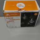 GIGALUMI 16 Pack Solar Hanging Lights for Christmas Decoration - Cracked Glass Solar Lights Outdoor Waterproof for Garden, Yard, Fence, Tree (Warm White)