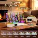 TAEMVV 16" LED Drawing Board for Kids Birthday Gifts for Girls, White | 8 Colors 3 Dynamic Modes, Rechargeable 15H Battery Display, Glow Light Up Note Board Toys for Girls Ages 3 4 5 6 8-12