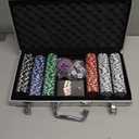 Spin Master Games, Cardinal Classics, 300-Piece Poker Set with Aluminum Carrying Case & Professional Weight Chips & Poker Dice, for Ages 8+