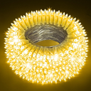 300LED String Lights - Indoor/Outdoor Use, 8 Modes, 100FT Fairy Lights, IP44 Waterproof for Xmas Patio Yard Fence Deck Balcony Garden Decor - Warm White