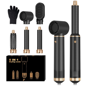 5 in 1 Hair Dryer Brush Set, Negative Ion Blow Dryer Brush Upgrade Hot Air Brush Air Styler Curling Wrap Air Curler, Curling Iron Hair Styling Tools As A Gift for Straight/Curl/Drying/Smoothing