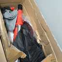 Drywall Sander, 2025 Upgraded 8-Amp Popcorn Ceiling Removal Tool with 7 Variable Speed 800-1800RPM, Drywall Sander with Vacuum Dust Collector with Extendable Handle, LED Light, 12pcs Sanding Discs,Red