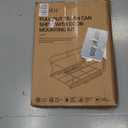 Insputer Double Pull Out Trash Can Under Cabinet with Push to Open Slides, Heavy Duty Under Sink Garbage Can Kit for Kitchen, Not Include Bin, Require 18" W X 24" D Cabinet, has Installation Video (Silver)