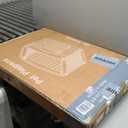 Sweetcrispy Plastic Dog Playpen, 4 Panel 24" Expandable & Durable Pet Fence for Small to Medium Dogs - Indoor & Outdoor Portable Puppy Playpen with Secure Locking Door - Black