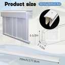 Yaocom 20 Pack 58 ft Vinyl Skirting White Bottom Track, Mobile Home Vinyl Skirting Coverage Bottom Track Guard Protective Skirt Base Skirt Panels Underpinning for Mobile Home Exterior White