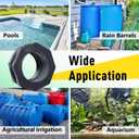 4 Inch PVC Bulkhead Fitting, PVC Bulkhead Fitting for Pools, Rain Barrels, Aquariums, Water Tank