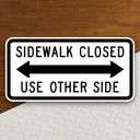 24"X12" Nonreflective Cone Bar Roll-Up Sign