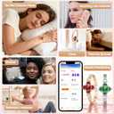 Gold Watches for Women, Luxury Casual Fashion Women's Wrist Watches with Smart Notifications, 24/7 Blood Pressure/Sleep/Heart Rate/Sport Monitor, IP68 Waterproof Women's Smart Watch with Free APP