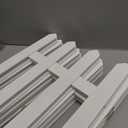 5PCS White Plastic Fence Picket Fence for Christmas Xmas Tree Wedding Party Decoration Decor White Picket Garden Border Edging for Grass Lawn Landscape Pathways (50 X 30CM)