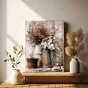 Easy Paint by Numbers Kit for Adults Beginner, Flowers Adult Paint by Number Kits on Canvas, DIY Painting with Numbers for Adults, Acrylic Simple Oil Paints by Number Kits for Home Wall Decor 16x20 In