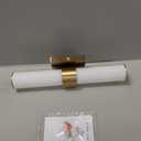 Gold Light Fixtures - 16 Inch Modern Bathroom Vanity Light 15W LED Dimmable Sconce With Acrylic Shade, Indoor Lights Over Mirror 3000K