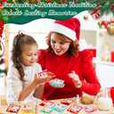 Vesici 36 Set Christmas Reindeer Food Glass Jar with Lid and Paper Card Christmas Eve Gift Container Small Glass Bottle for Snacks Candy Xmas Party Favor