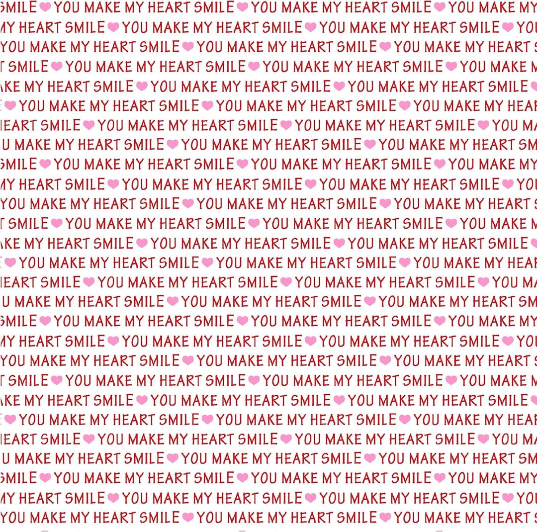 Michael Miller You Make My Heart Smile, White