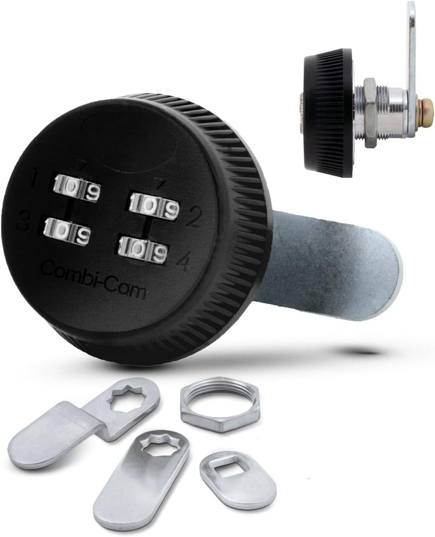 Combi-Cam FJM Security 7803S-Black, 1 Pack, Black