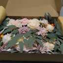 Faux Flower Swag Set of 2 for Wedding Welcome Signs Floral Swag Wedding Reception Ceremony Signs Decor (Champagne)