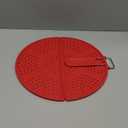 Foldable Splatter Screen for Frying Pan Grease Strainer Guard Silicone Splatter Shields with Folding Handle Multifunction Oil Splatter Screen Strainer