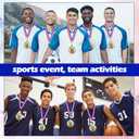 Remuuly 30-60 Pcs Goat Medals Bulk Greatest of All Time Medals MVP Award with Neck Ribbon All Time Goat Trophy Gold Champion Prize for Team Events, Sports Competitions