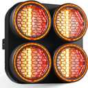 COB Stage Lights, RGBWA LED Blinder Spotlight, Par Can Stage Light Retro Matrix Light with Golden Halo Effect, DMX512 Sound-Active Uplighing for Party DJ Party Club Wedding Events