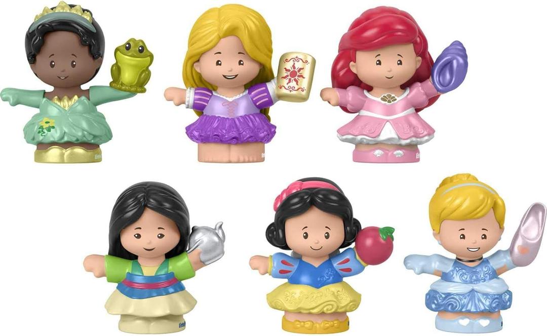 Fisher-Price Little People Toddler Toys Disney Princess Gift Set with 6 Character Figures for Preschool Pretend Play Ages 18+ Months