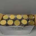 novelinks 16 oz Clear Plastic Jars with Lids, Refillable 16oz Mason Jars with Lids & Storage Containers for Kitchen & Household Use (20 Pack,Gold)