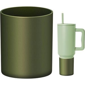 Silicone Boot Compatible with Sinple Midern 24/30/40 oz Tumbler with Handle/Trek Pivot, Protective Anti-Scratch Bottle Bottom Sleeve Cover Compatible with Sinple Midern Tumbler (Chameleon Dark Green Gold)