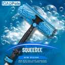 IGADPole 24 FT Water-Fed Washing Kit with Soap-Dispenser, Brush, 10 Squeegee & Cobweb Duster for Windows, Gutters, Solar Panels & Exterior Walls