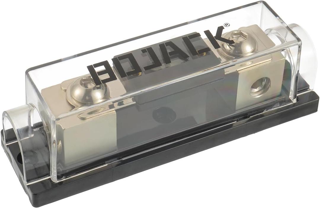 BOJACK 0/2/4 Gauge AWG In Line ANL Fuse Holder with 200 Amp Fuse