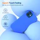 Miracase Compatible with iPhone 12 Case and iPhone 12 Pro Case, Liquid Silicone Gel Rubber Full Body Protection Shockproof Drop Protection Phone Case for iPhone 12/12 Pro 6.1 inch, Mediterranean Blue