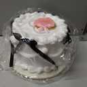 Fake Cake 6.2 Inch Reusable Birthday Prop, Artificial Cake for Party Decor