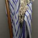 Aoxun 7ft Patio Umbrella with Fringe Outdoor UV 50+ Protection Picnic Umbrella with Aluminum Pole, Ribs Push Button Tilt and Carry Bag, Cream (White)