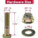 GELASKA 2 Pack 756-0627B Idler Pulley Replaces MTD 756-0627D Idler Pulley, MTD 756-0627 Flat Idler Pulley, 756 0627B, 756-0365, 956-0365 for Cub Cadet Lt1045, Lt1018, Lt1046, Lt1500, I1046 Tractors