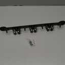 Mop and Broom Holder Wall Mount - Black Broom Mop Hanger - Wall Mounted Garden Tool Rack Organizer for Closet Garage Laundry Room Kitchen Decor With 5 Slots & 4 Hooks