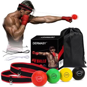 Upgraded Boxing Reflex Ball, Boxing Training Ball with Headband Perfect for Reaction, Punching Speed, Fight Skill, Fitness, Newst Boxing Equipment