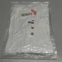 2 x Feiersi Women's Summer Floral Tunic Tops Casual Blouse Short Sleeve Buttons Up T-Shirts (White, XL)