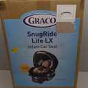 Graco SnugRide Lite LX Infant Car Seat, Lightweight Rear-Facing Seat for Babies 430 lb, 4-Position Adjustable Base, LATCH Installation & ProtectPlus Engineered, Studio
