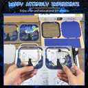 3D Wooden Puzzle Night Light DIY LED Art Lamp Kit for Adults Desk Decor Relaxing Craft Project Table Ornament and Unique Gift (Starry Cat)