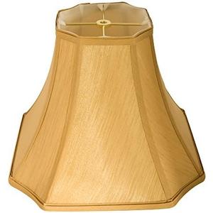 Tootoo Star Antique Octagonal Royal Bell Lamp Shade for Floor Lampshade and Table Lamp,(6.3x6.3) x(13x13) x10.8",Antique Gold